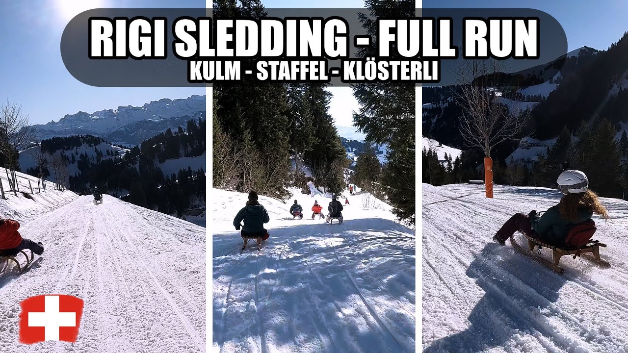 Raw and Unedited: Schlitteln - Rigi Kulm - Staffel - Klösterli - Sledding