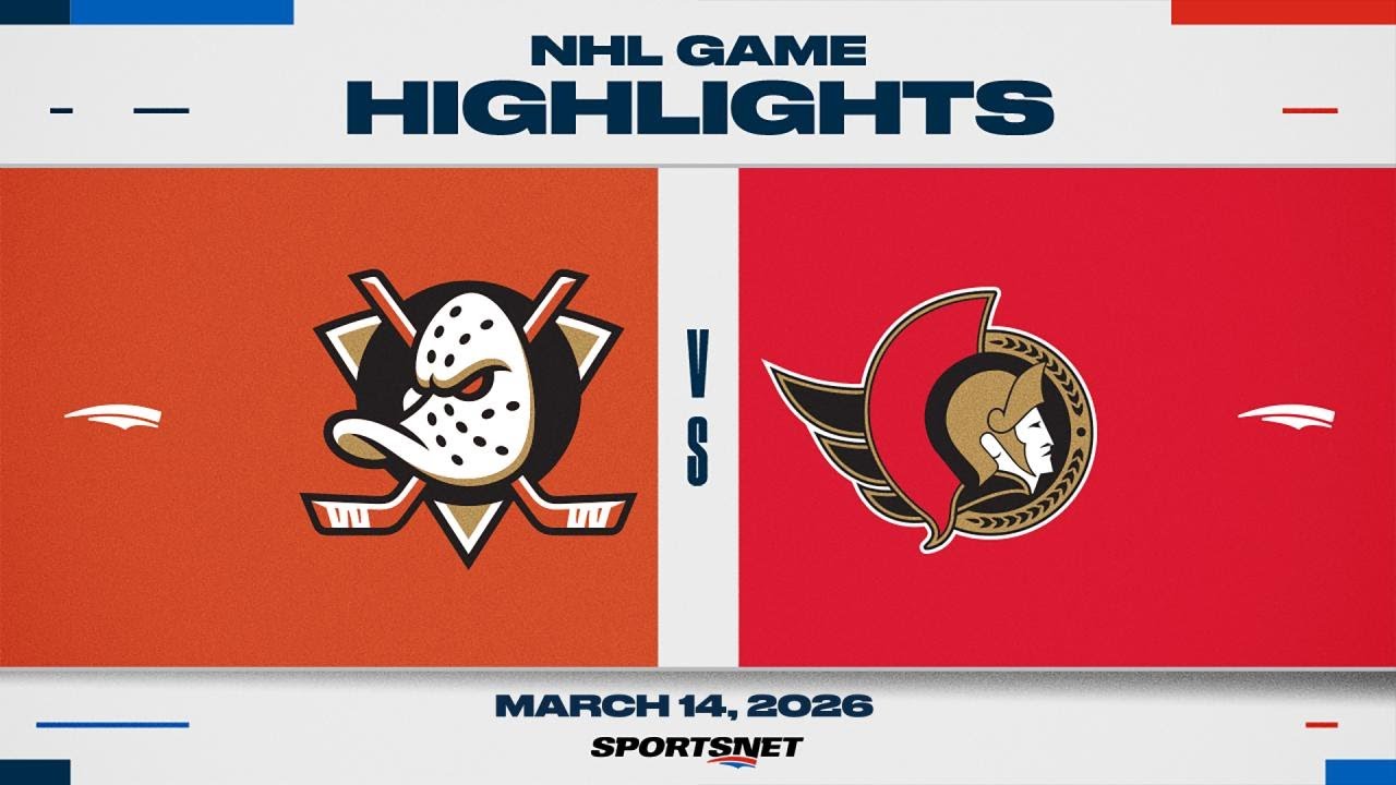 NHL Highlights | Ducks vs. Senators - March 14, 2026