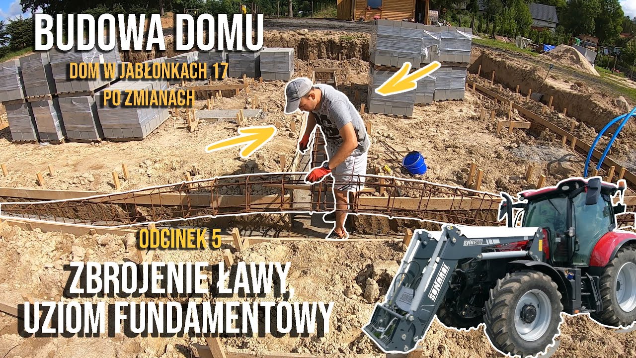 Budowa Domu - DWJ 17 Odc.5 Zbrojenie ławy, uziom fundamentowy
