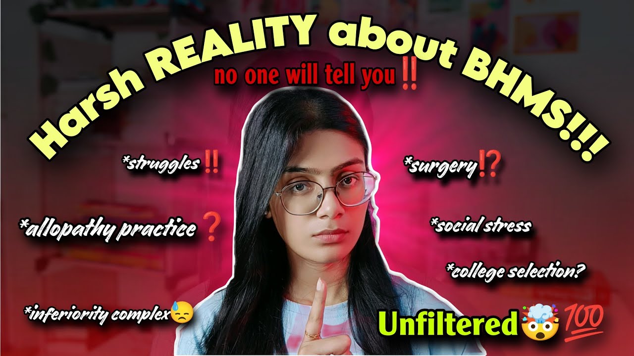 Harsh REALITY about BHMS‼️Think twice before choosing BHMS🤯*unfiltered*|Demerits of BHMS💥#neet #bhms