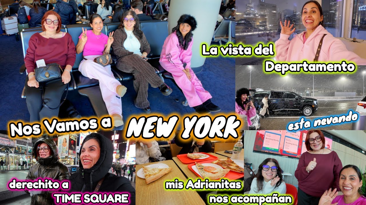 Nos Vamos a NEW YORK con mis Adrianitas😍 La Hermosa Vista del DEPARTAMENTO🏙️🤩 Vuelos Atrasados🥴