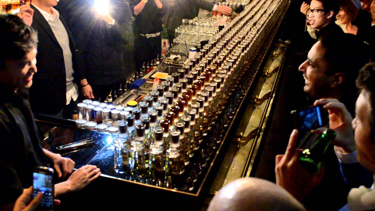 Jagerbomb train at FLY in Hong Kong.MOV
