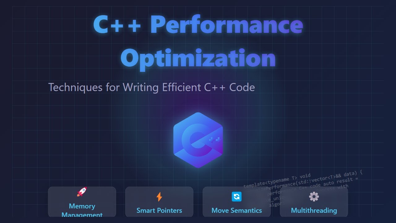 C++ Performance Optimization: Boost Your Code's Speed!
