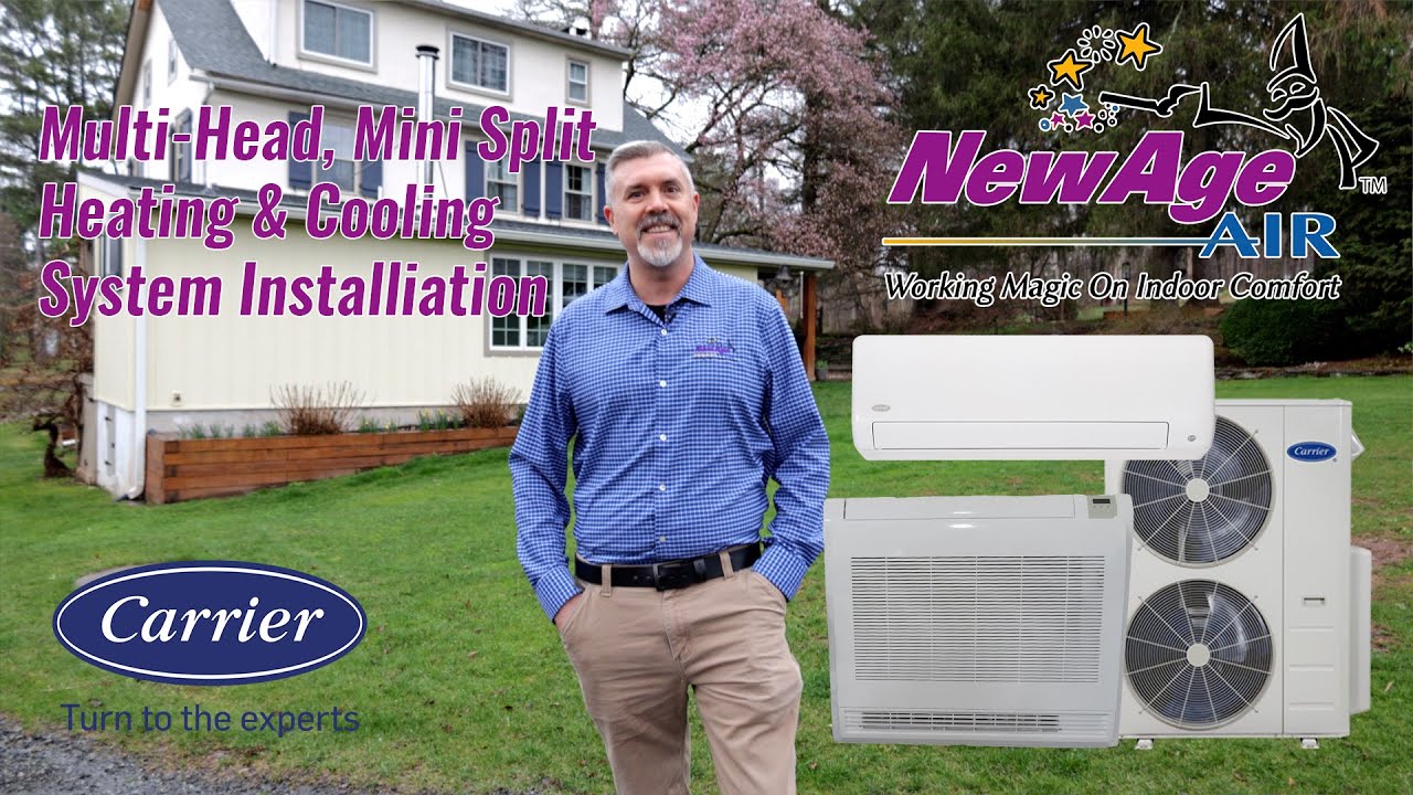 Ductless System Installed in Old Stone Farmhouse in Zionsville, PA by New Age Air