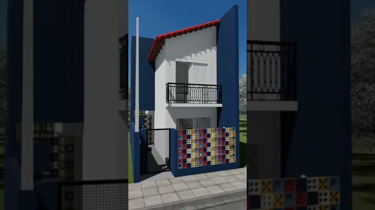 Sobrado 3x8,5m com 2 quartos! #viverdekitnet #kitnet #minicasa #projetodekitnet #loft #homeplans