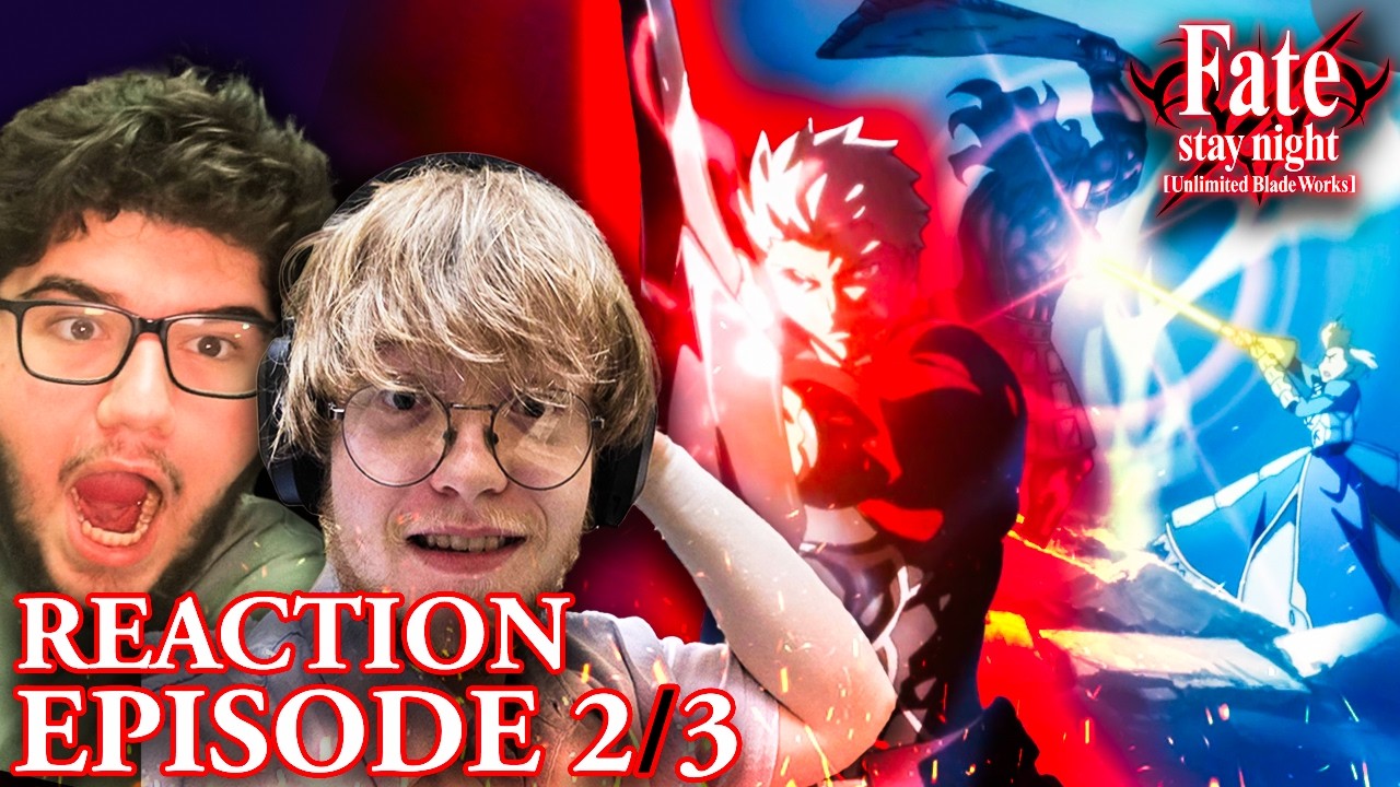 SABER & ARCHER VS BERSERKER🔥| FATE/Stay Night: Unlimited Blade Works Ep 2-3 REACTION