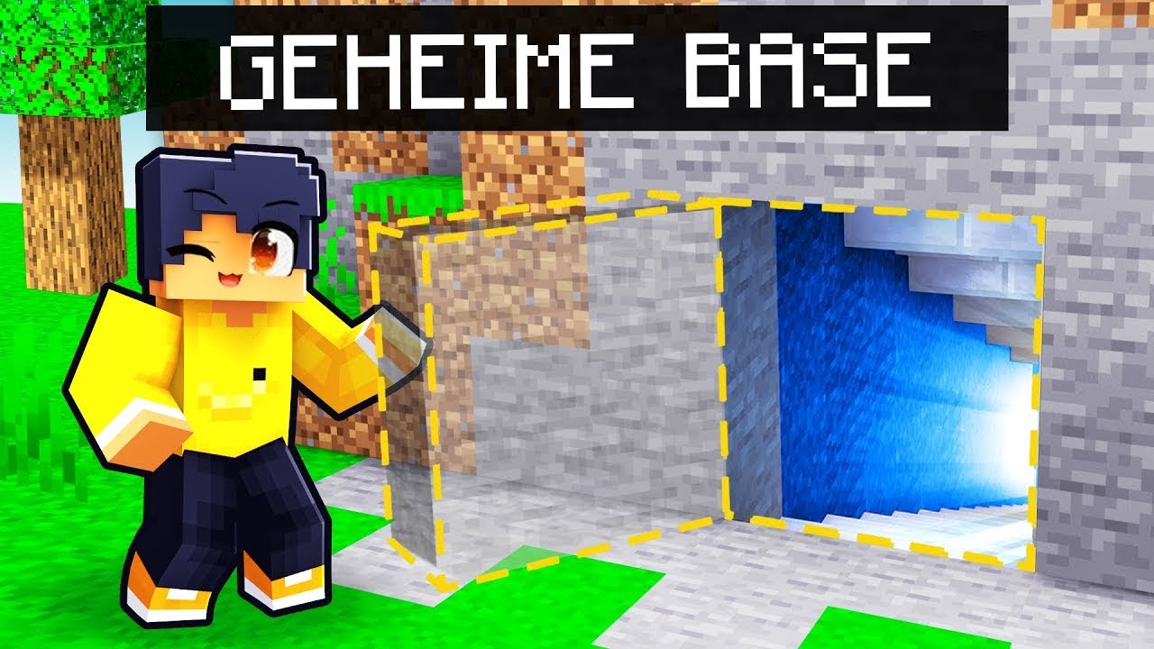 BRAXI BAUT eine GEHEIME BASE die 100% UNSICHTBAR ist in meiner Minecraft Insel!