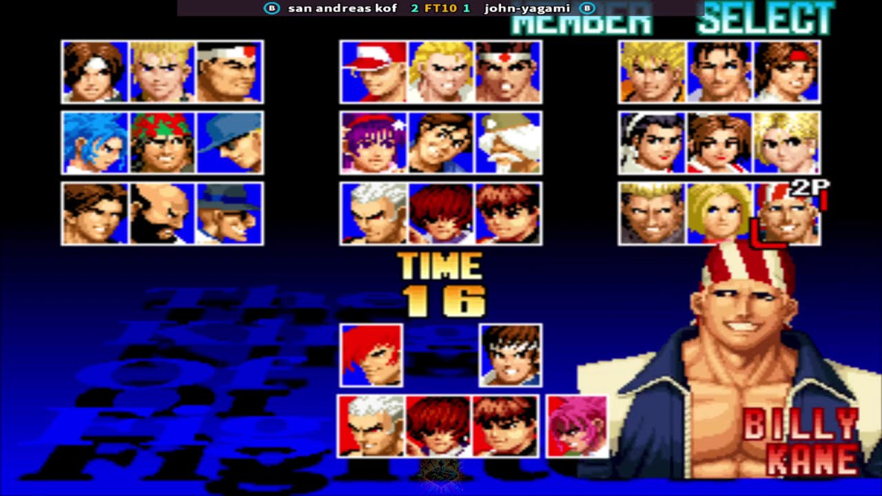 KOF'97 san andreas kof (BR) Vs john-yagami (BR) || Paly Date 21 Jan 26