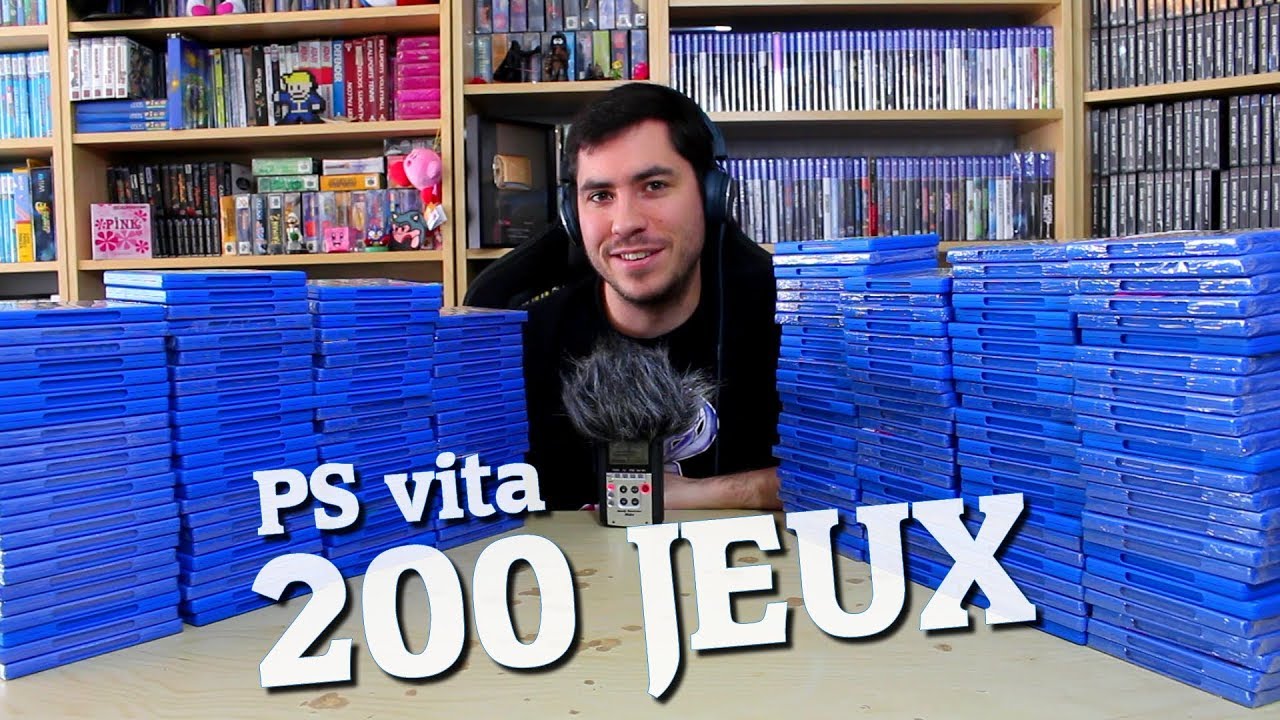 MA COLLECTION DE 200 JEUX PS VITA !!!