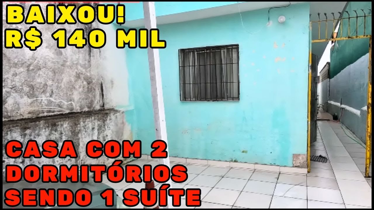 REF 640 | BAIXOU R$ 140 MIL CASA COM SUÍTE E BEM LOCALIZADA EM ITANHAÉM LITORAL SUL DE SP