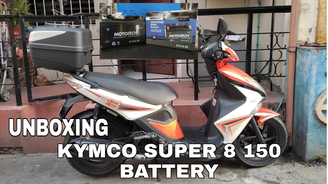 UNBOXING MOTOTECH BATTERY FOR KYMCO SUPER 8 150