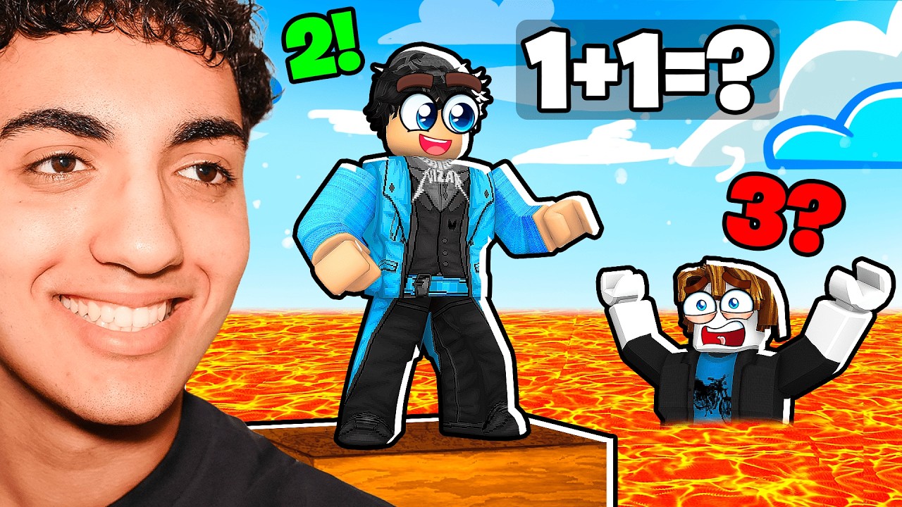 Testing My IQ On ROBLOX MATH TOWER!