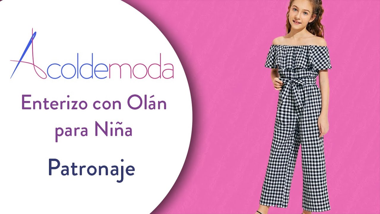 cómo hacer el patrón base de un ENTERIZO CON OLÁN O BOLERO INFANTIL - Paso a Paso - DIY