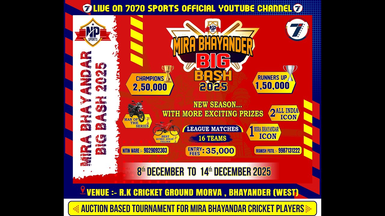 DAY 2 || MIRA BHAYANDER BIG BASH 2025