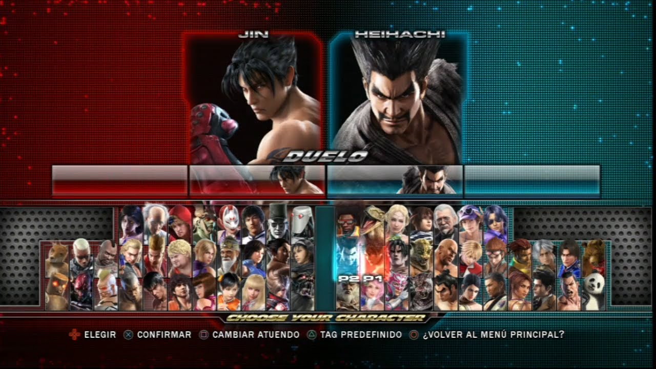 Tekken Tag Tournament 2: Selección de Personaje.