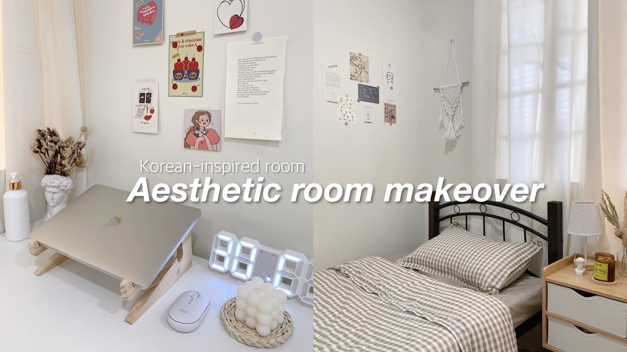 Aesthetic room makeover (korean-inspired) + shopee finds 🌾