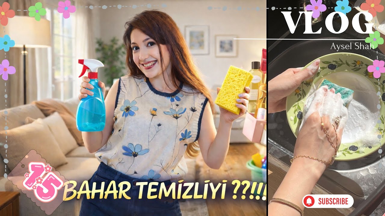 BAHAR TƏMİZLİYİ🧽🧹TESTER MƏHSULLARI PULLA SATIR😱SAÇ BAXIM ALIŞVERİŞİ💇🏻‍♀️MARTVLOG 15💫AYSELSHAH