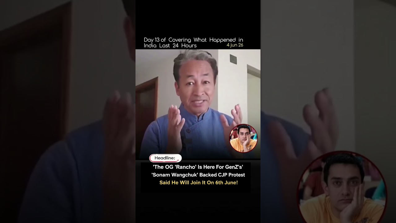 🔥 Sonam Wangchuk To Join Protest On June 6, Internet Reacts