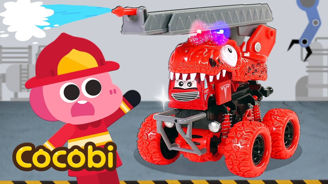 Perbaiki Mobil Pemadam Kebakaran yang Rusak!🚒✨ | Main Servis Mobil Mainan | Kartun Anak | Cocobi