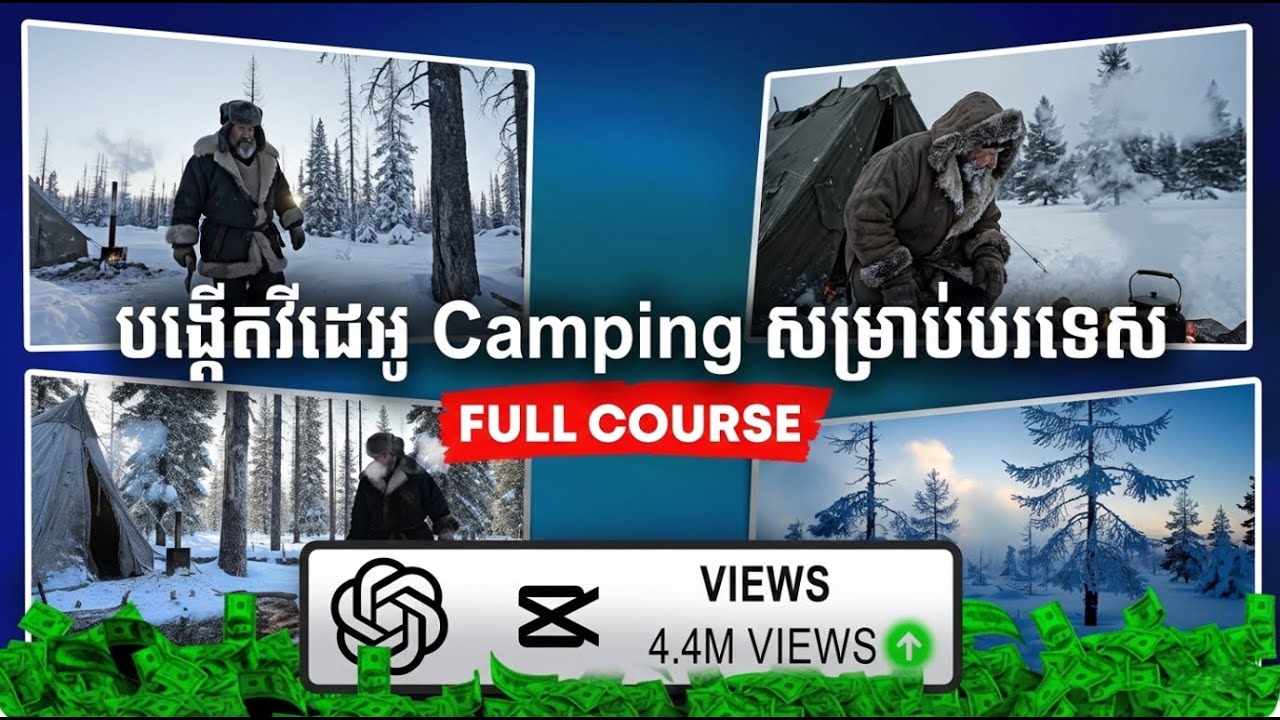 របៀបបង្កើត Video Camping លើព្រិលដោយប្រើ AI (Flow AI, Ultra)