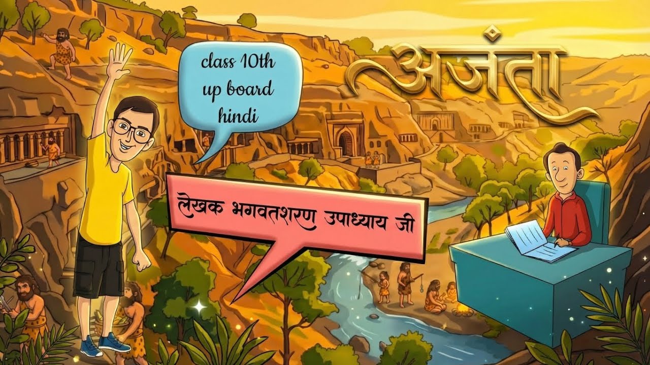 अजंता | Ajanta class 10 hindi Up Board | Animation | Explain