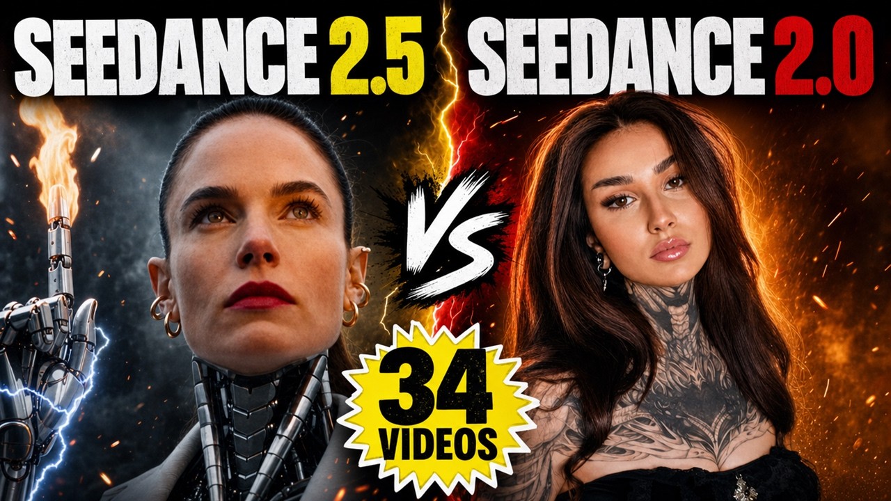 Seedance 2.5 vs Seedance 2.0 &ndash; BEST Comparison (34 Videos & 17 Prompts Tested)