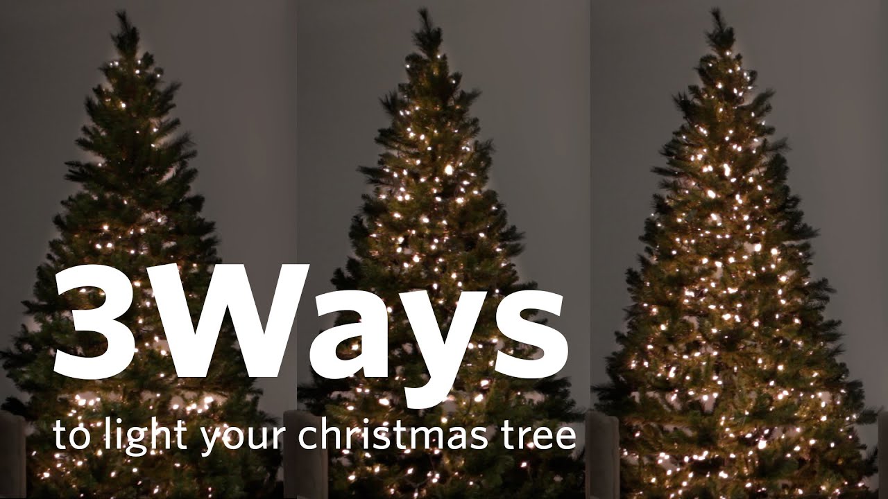 How to Hang Christmas Tree Lights 3 Different Ways!