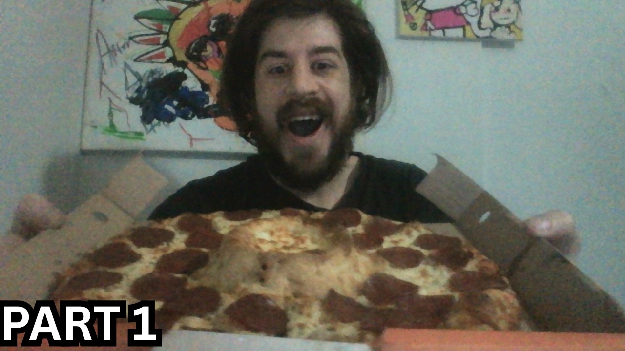 ASMR EATING VOLCANO DIPPER PIZZA (Part 1)