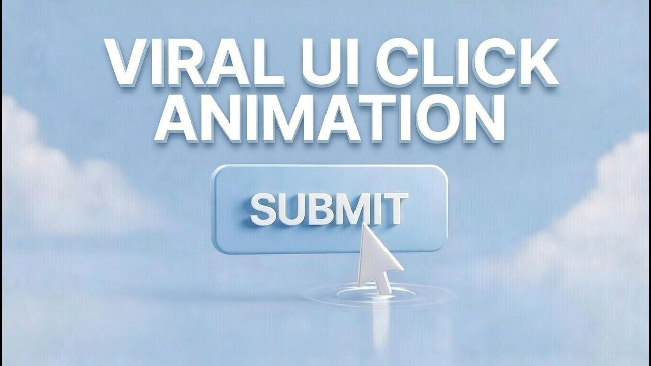 Viral UI Click Animation in After Effects | motion graphics #viral #animation #tutorial #edit
