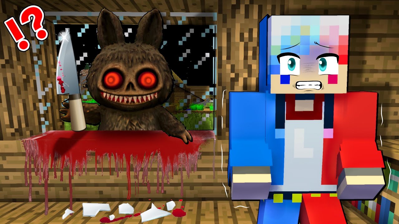 【血のラブブ⁉️🩸】恐怖の人喰いモンスターに襲われるマインクラフト😨【マイクラ】ぽっぴんず