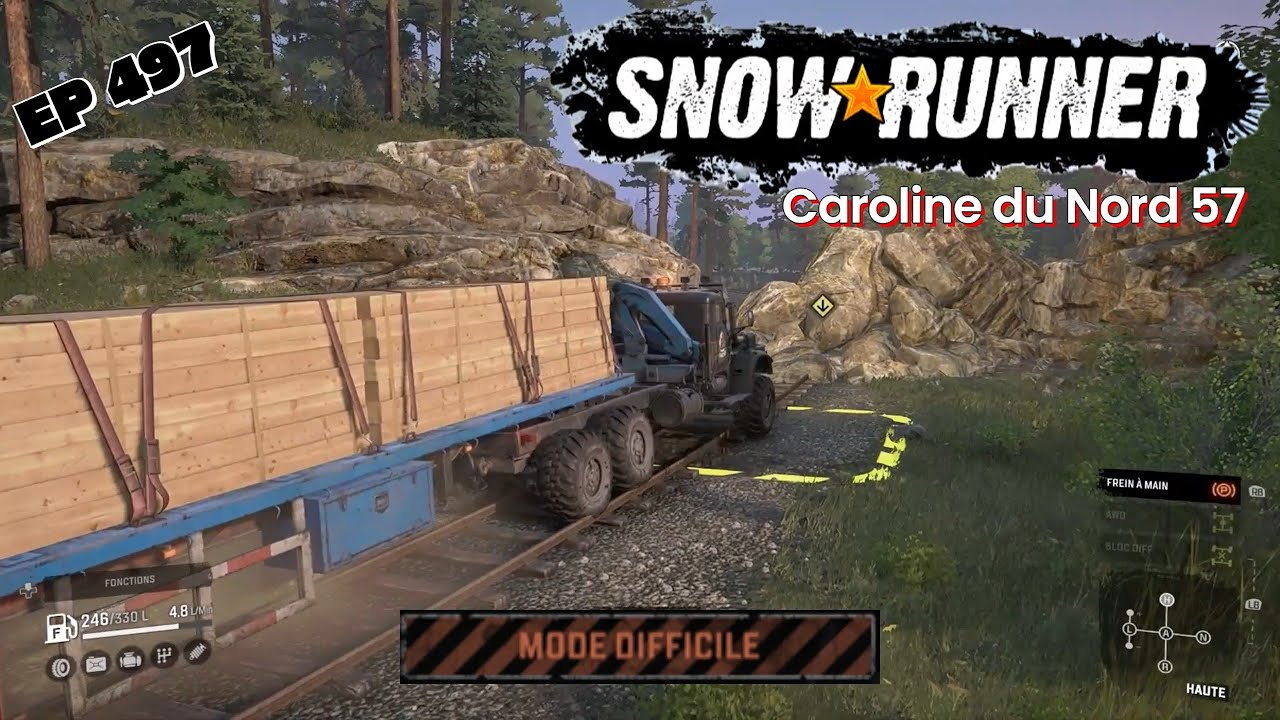 #SnowRunnerQC (Caroline du Nord 57) Contrat « Déraillement 2 » & « De l'électricité dans l'air »