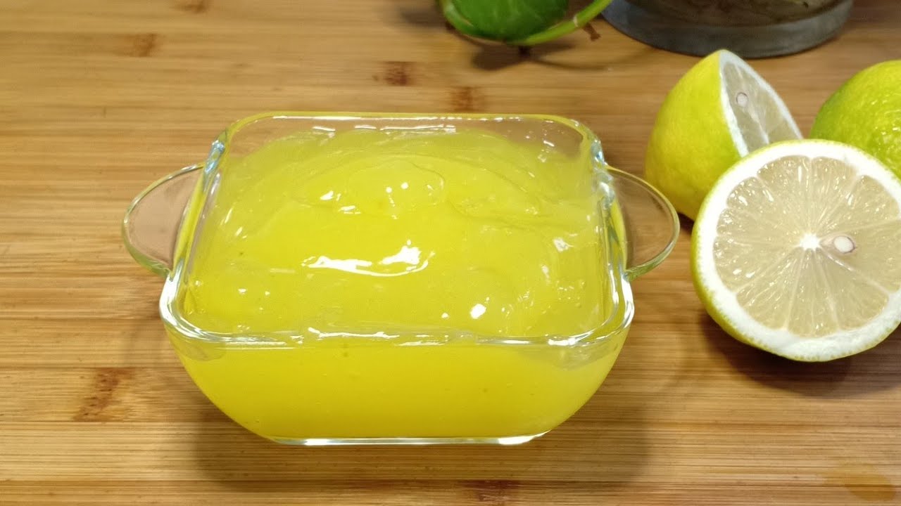 Crème au citron 🍋 sans œufs et sans beurre : recette facile et rapide. Lemon curd!!