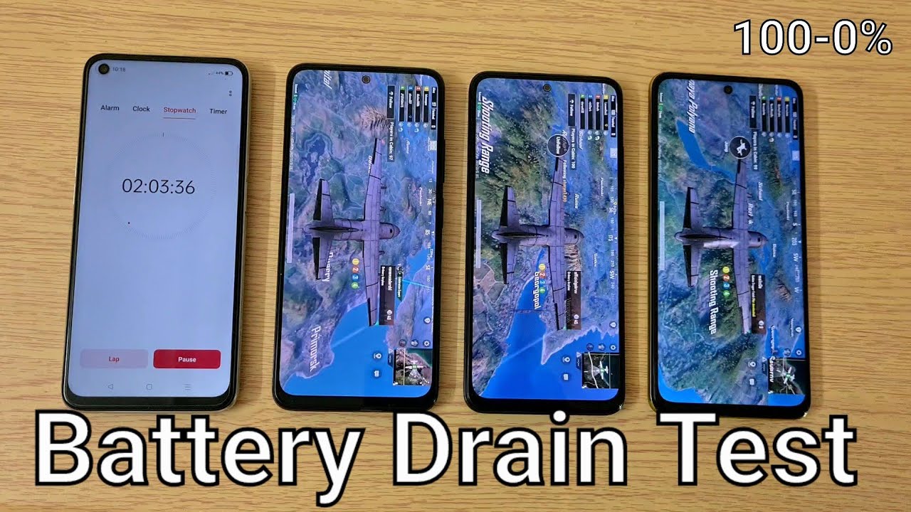 Redmi Note 11 vs Poco M4 Pro 4G vs  Poco M4 Pro 5G Battery Drain Test