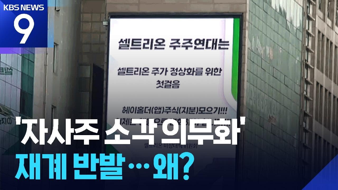 더더 독한 상법, 자사주 &lsquo;경영권 방패&rsquo; 논란 끊나 [9시 뉴스] / KBS  2025.11.26.