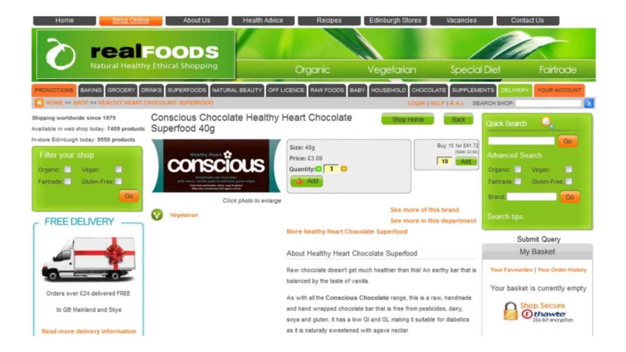 A Healthy Heart Chocolate Bar From The Conscious Chocolate Range