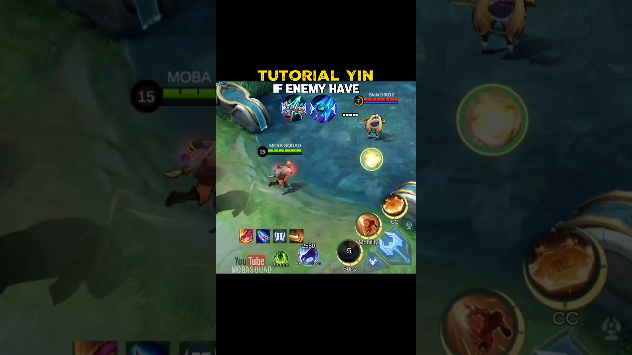 Yin tutorial combo by moba squad ✅