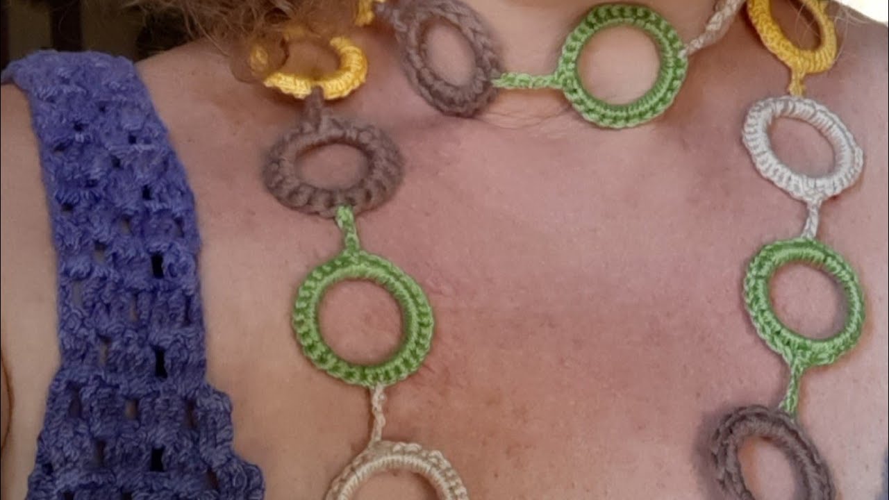 Crochet- Collana anni '70 - tutorial