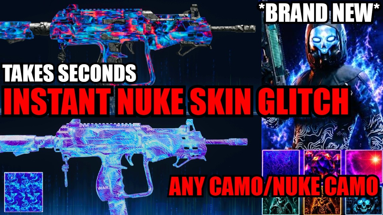 *NEW* INSTANT NUKE SKIN GLITCH TAKES SECONDS! ANY CAMO/NO NUKE! BO7 GLITCHES! ZOMBIES/WARZONE GLITCH