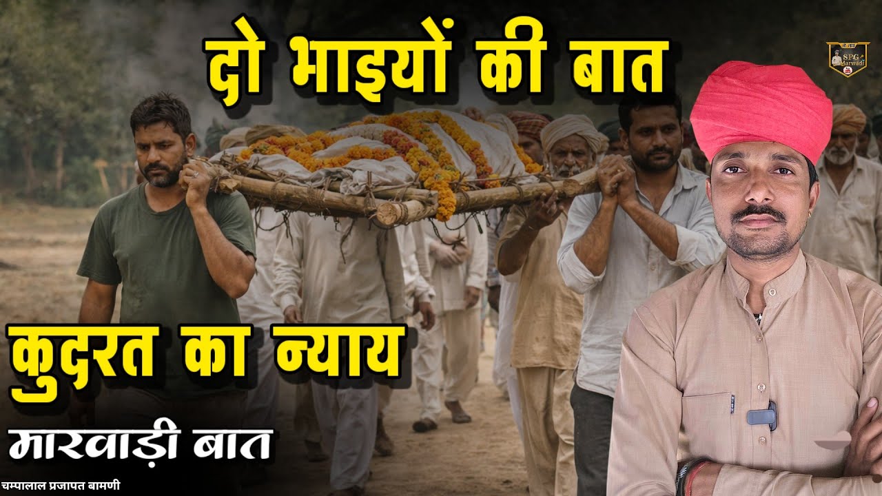 🛑 कुदरत का न्याय दो भाइयों री मारवाड़ी बात || ज्ञान री बात || चम्पालाल प्रजापत बामणी 