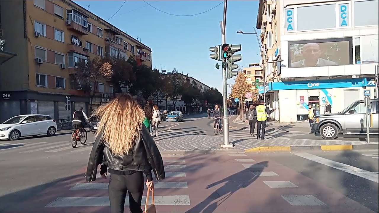 Tirana City Walk in Durrës Street to Karl Topia Square #tirana #albania #walkingtour