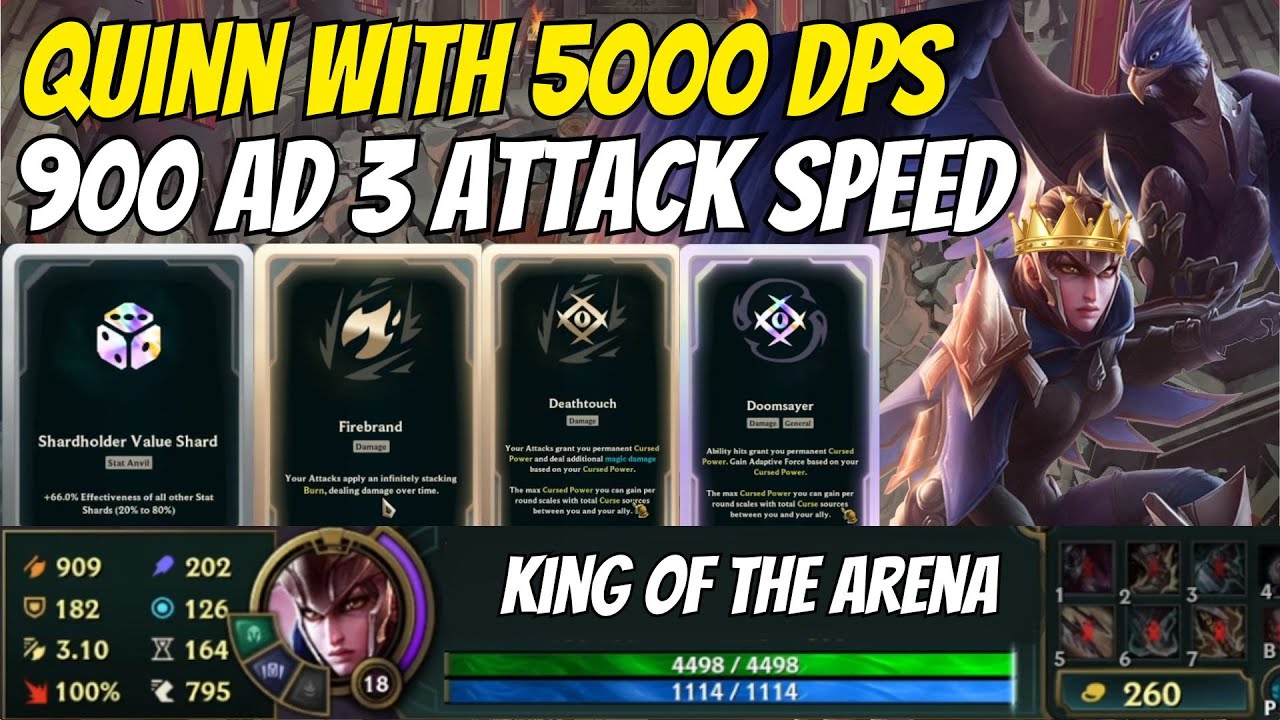 5000 DPS Quinn Is WAY TOO STRONG | King Of The Arena