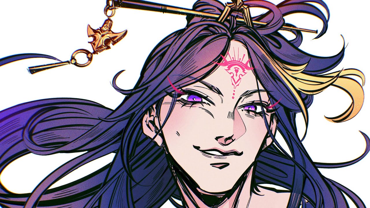 Sketch Cleanup - Shu Yamino Fanart [Unintentional ASMR - iPad Screen Drawing]