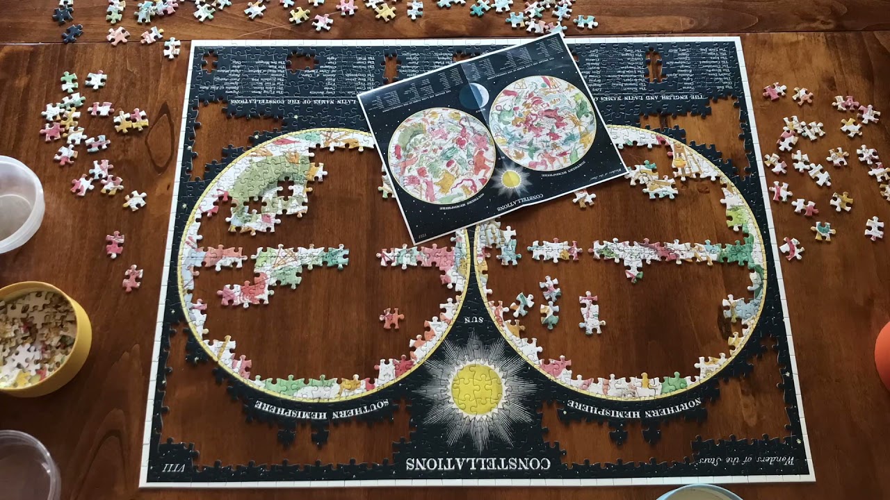 Cavallini & Co Constellations 1000 Piece Puzzle Timelapse