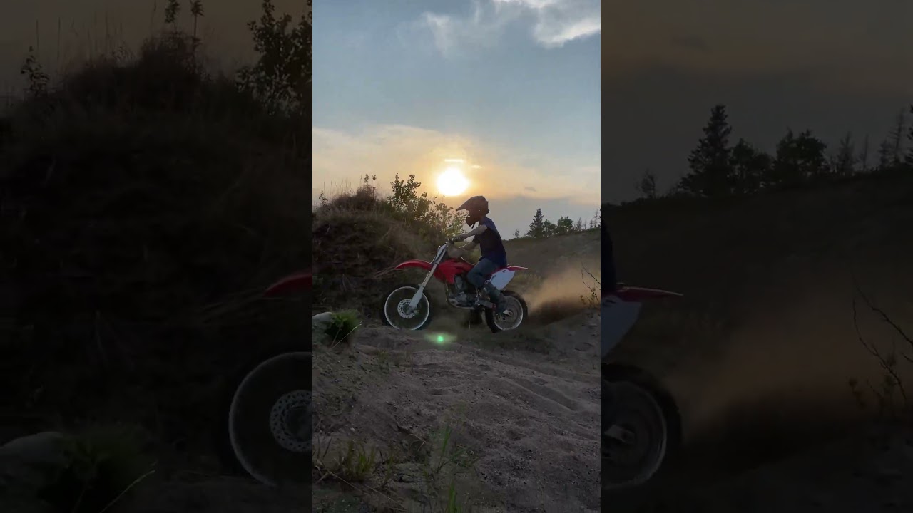 Tried to shoot a big sand roost 😔 😂 #crf150r