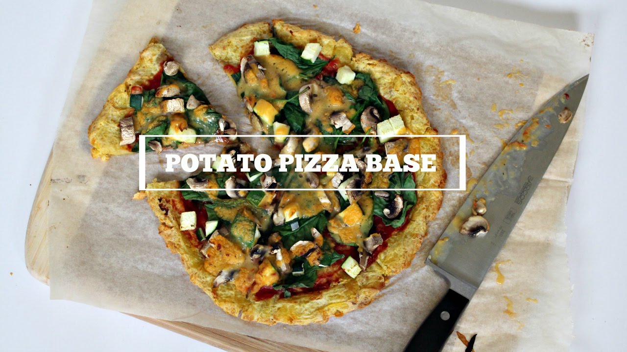 Potato pizza base recipe - Vegan, gluten free and healthy
