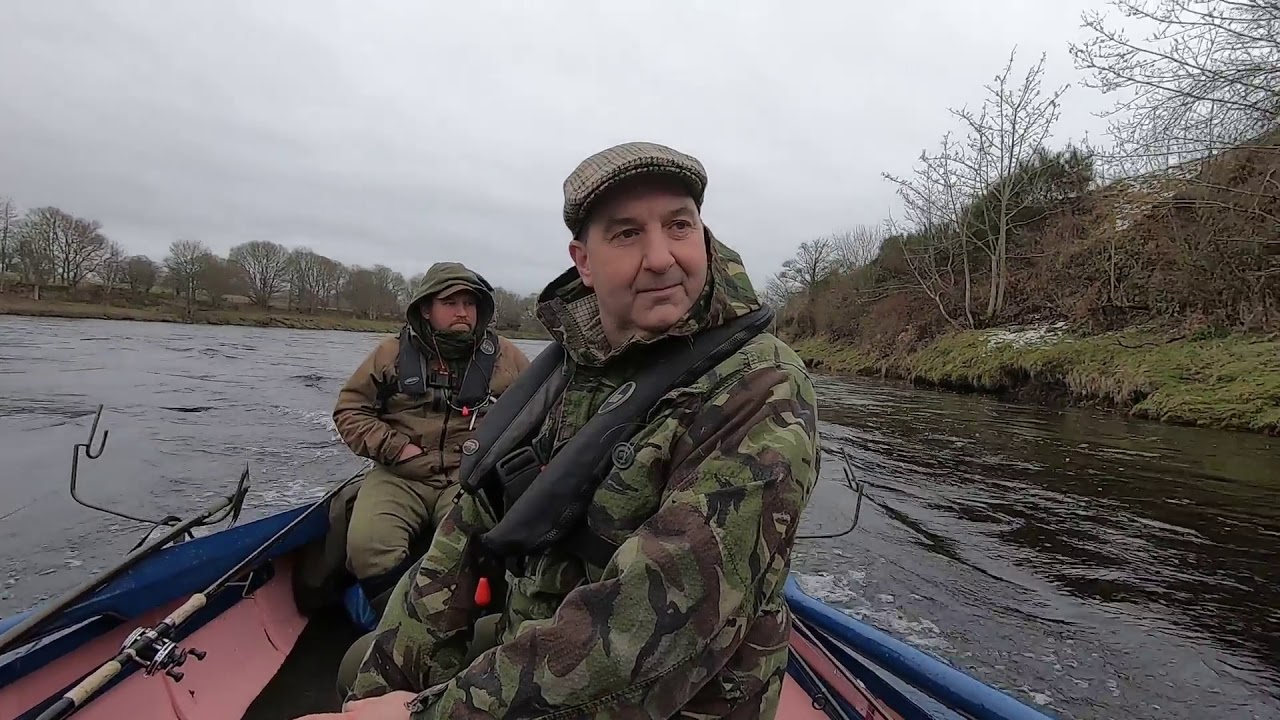 Spring salmon fishing at Upper Redgorton 29th January 2020