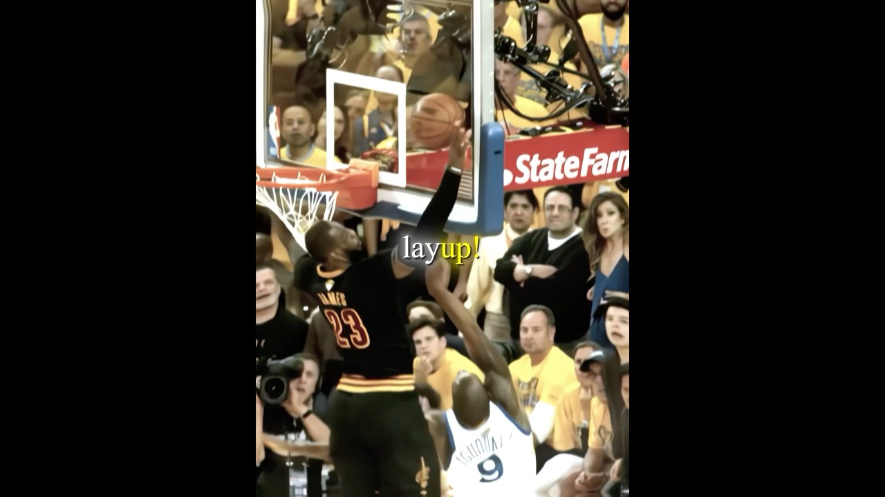 LeBron on his Most ICONIC Block 😳🏀
