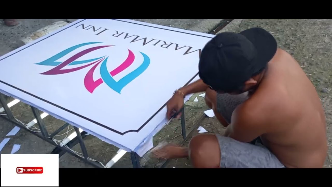 Signage Maker - How to Make Panaflex and Acrylic Build UP