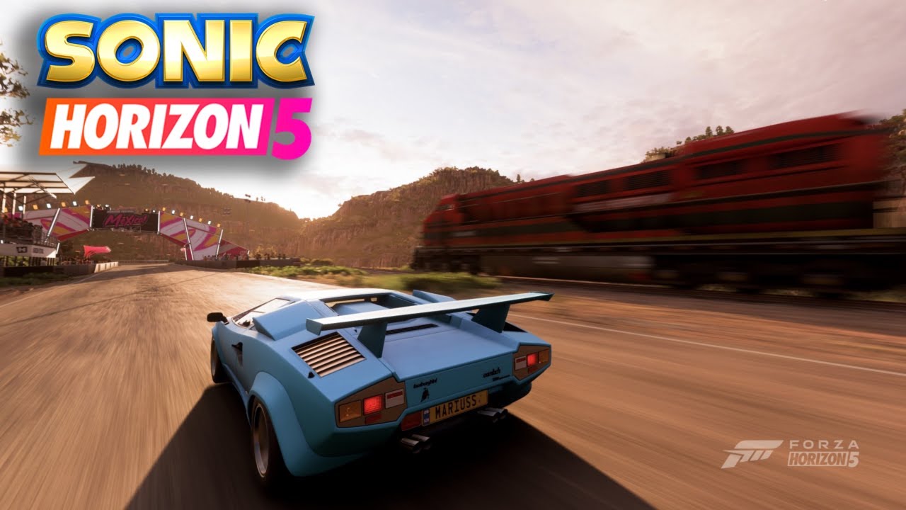 Forza Horizon 5 With Sonic Music - Catch Me If You Canyon Showcase Event w/ Radical Train