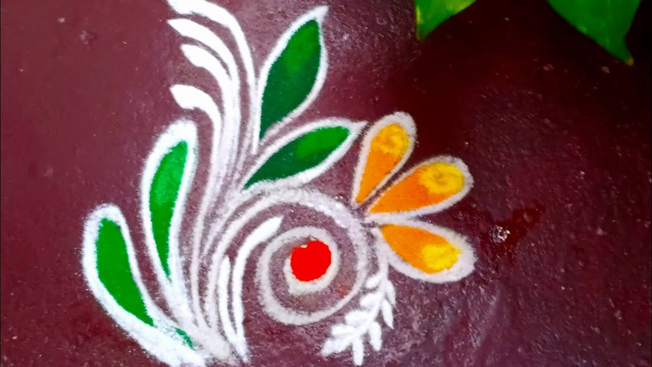 आकर्षक अश्या काढायला सोप्प्या आणि भारी रांगोळी डिजाइनस ❤️😍